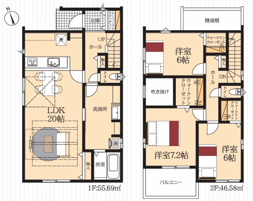 豊橋市朝丘町第1　全2棟　1号棟 画像2