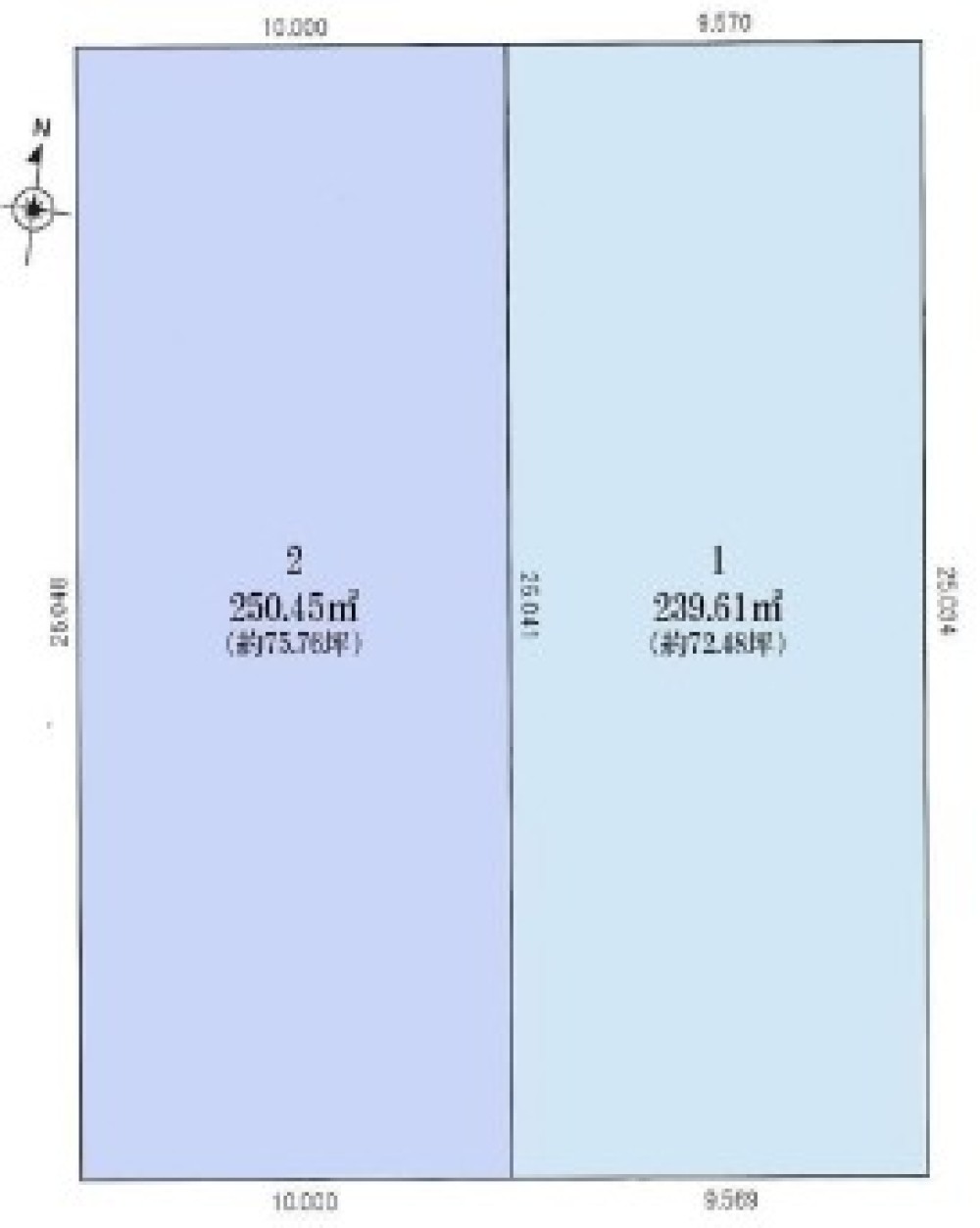 豊田市東梅坪町　全2区画　2号地 画像1