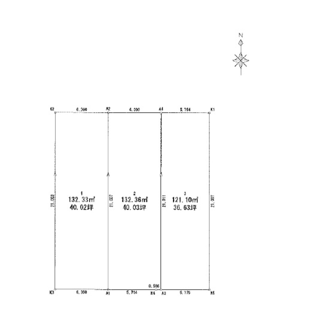 名古屋市天白区中平三丁目　19期　全3区画　1号地 画像1