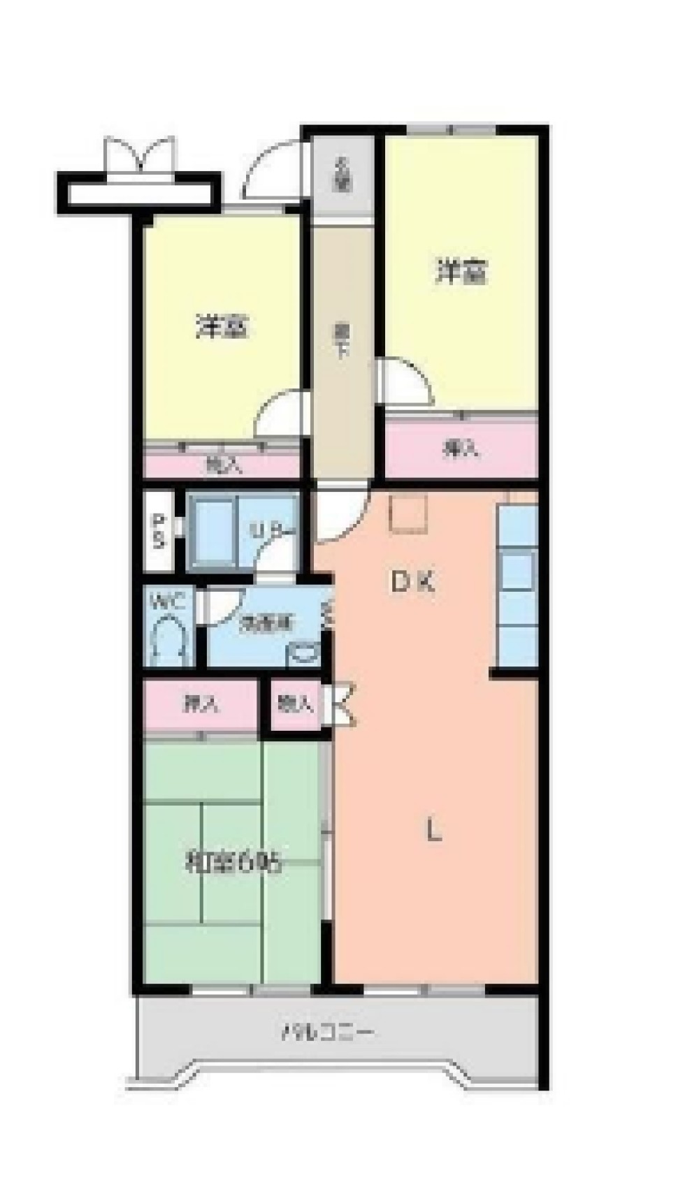 南面バルコニー♪