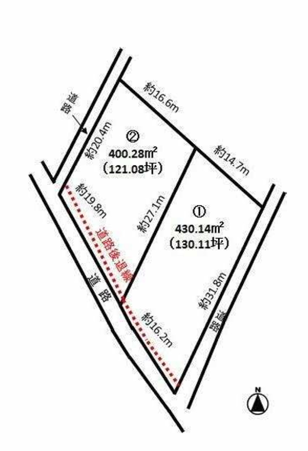 豊橋市石巻平野町　全2区画　2区画 画像1