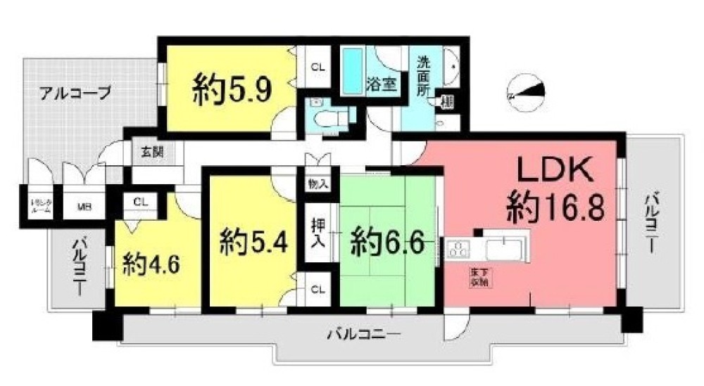 リビオ上名和B棟 画像1