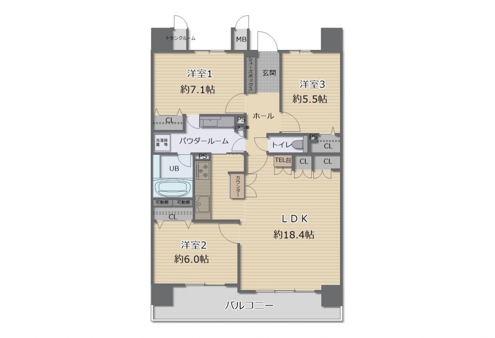 フレスト岡崎井田新町 画像1